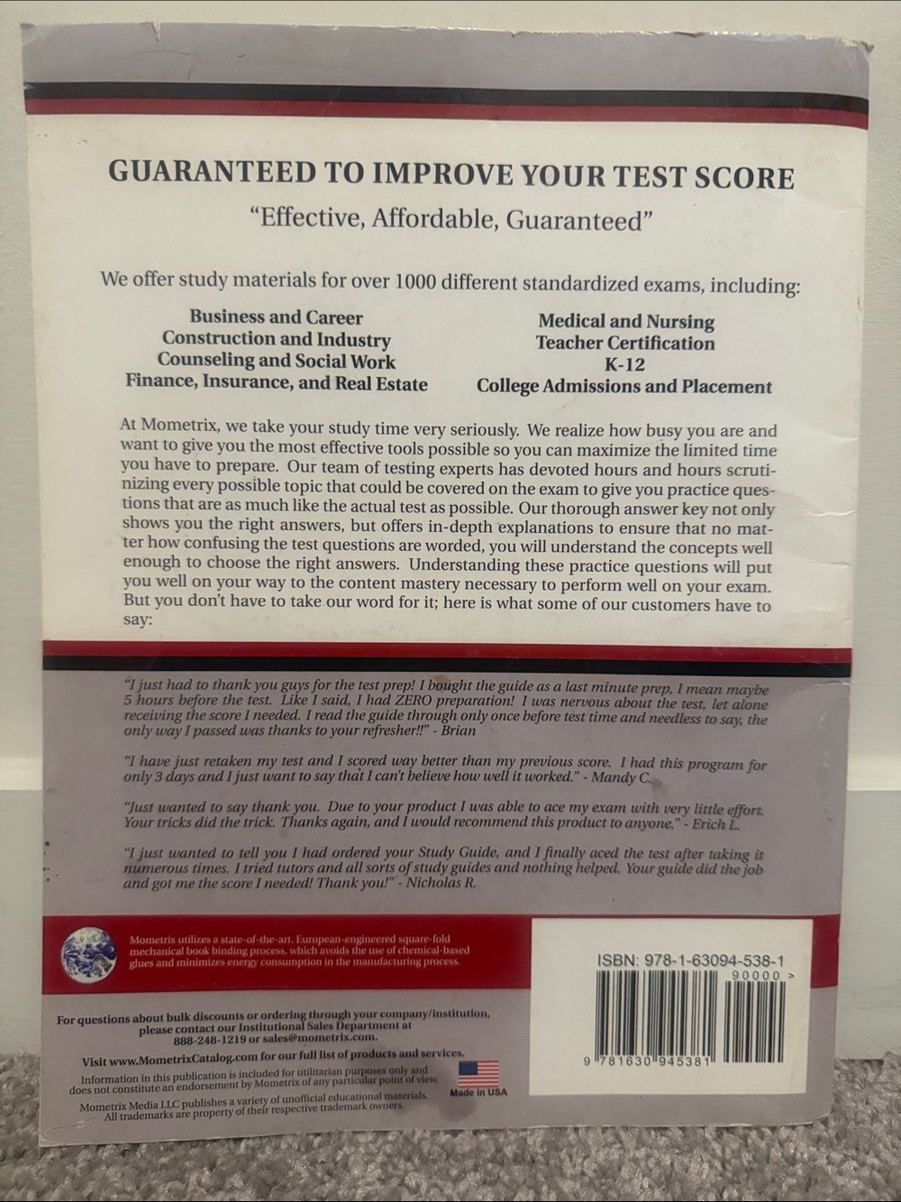 Mometrix CDA Exam Practice Questions - Picture 2 of 5
